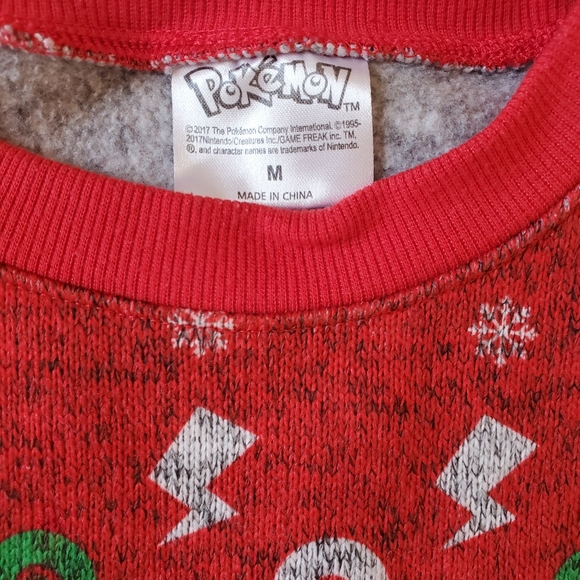 Pokémon Pikachu Christmas sweater Size M - Picture 3 of 6
